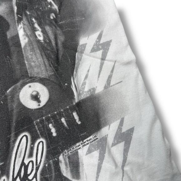 Zion Rootswear Bob Marley Uprising T-Shirt Size S White Reggae Graphic VTG 90s - Picture 6 of 8